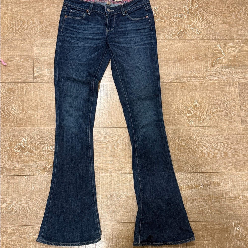 PAIGE Dark Blue Flare Jeans